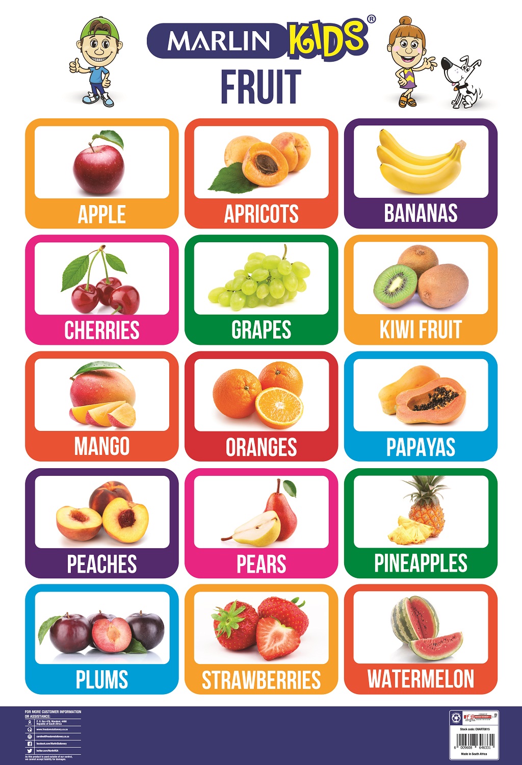 Marlin Kids Chart – Fruit