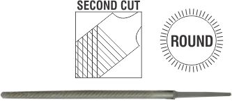 File AFile Round 2nd Cut 100mm Sleeve