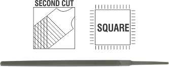 File AFile Square 2nd Cut 250mm