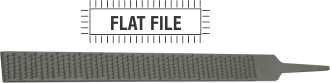 File AFile Rasp Flat Wood 350mm