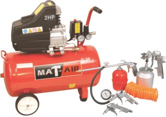 Compressor MATAIR Kit 2hp 50l +5pc S|gun