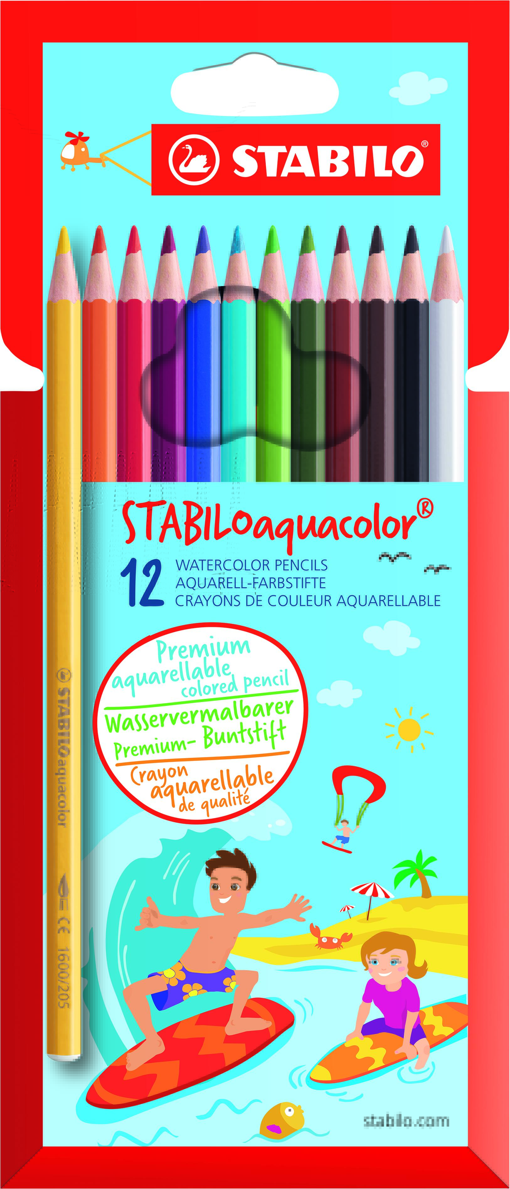Stabilo Aqua Colour Watercolour Pencils 12’s