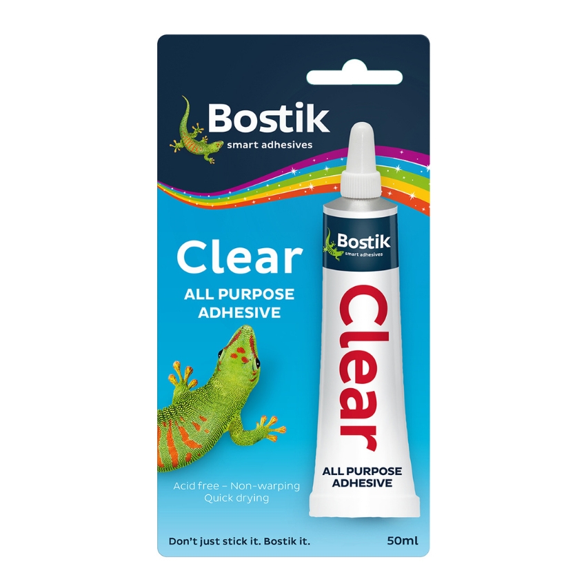 Bostik Adhesive Clear 50ml Blister