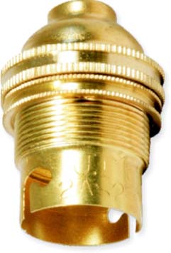 Elec Mts Lampholder Brass L