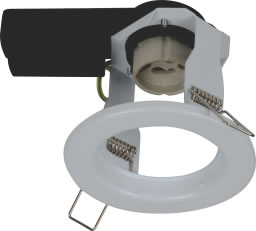 Elec Mts D|light Fit Stl Str 220v White