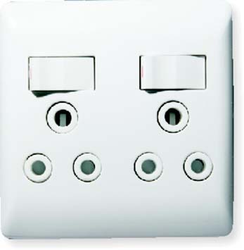 Elec Mts Prepac Socket Double 4×4 Diamon