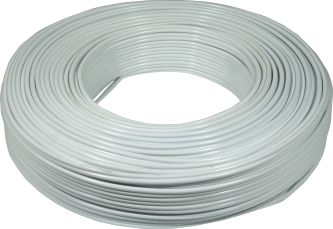 Elec Mts Wire Cabtyre Wht 1.00mmx3 100m
