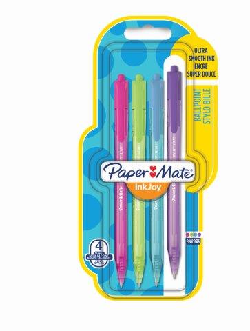 PAPER MATE Inkjoy 100 Retractable Ball Pen – Assorted Fun 4’s