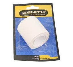 Bulk Pack 5 x Tape Ducting White 48mmx5m Zenith