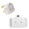 Bulk Pack 5 x 3 Way Adaptor 1x16amp, 2x5amp 2 Pin Bulk Pack 5 x 3 Way Adaptor 1x16amp, 2x5amp 2 Pin