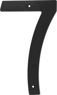 Mackie Number Plastic Black 200mm No.7