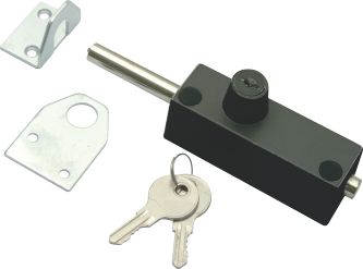 Mackie Lock Patio Door Black 53947