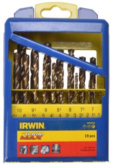 Irwin Drill Tmax Set 1-10mm 19pc
