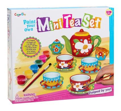 Bulk Pack x 2 Art+Craft Create Your Own Tea Set