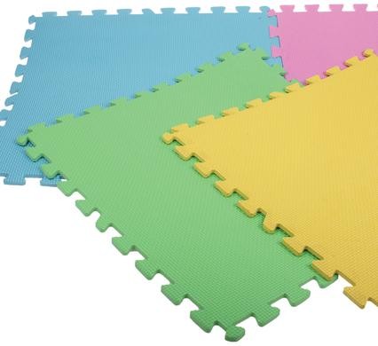 Bulk Pack 5x Educational Eva Mat 4 Colours Mixed 60x60cm