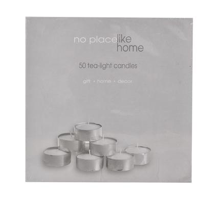 Bulk Pack 5x Candle Tea-Lite White 3.5cm Box-50