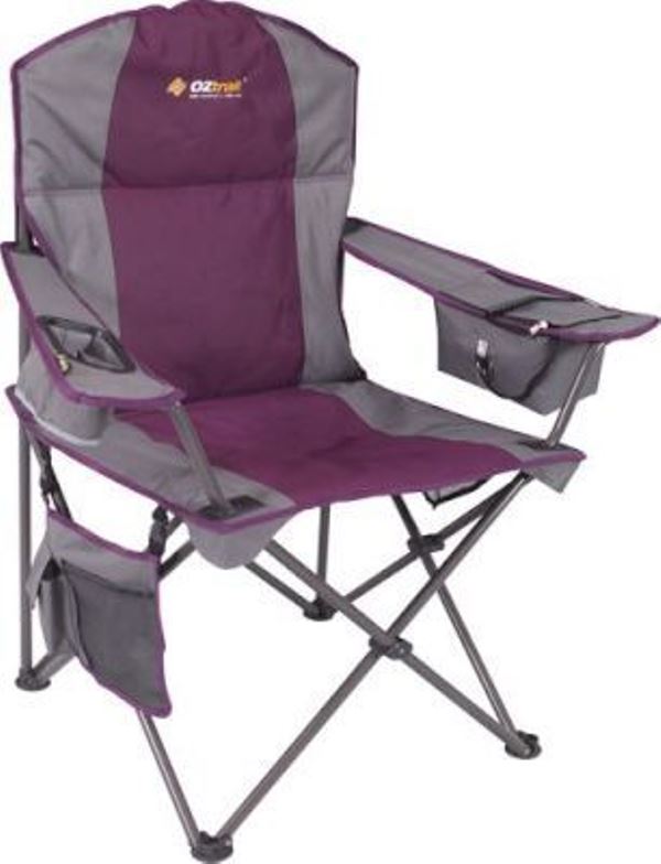 OZtrail – Kokomo Cooler Arm Chair – Purple – 130kg