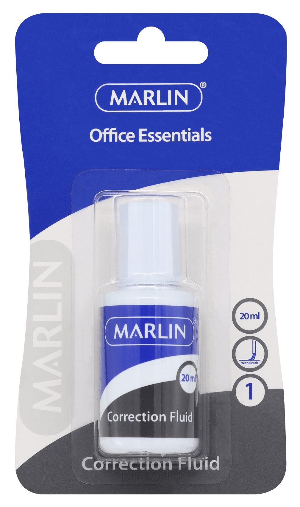 Marlin Correction Fluid Bottle 20ml with Brush