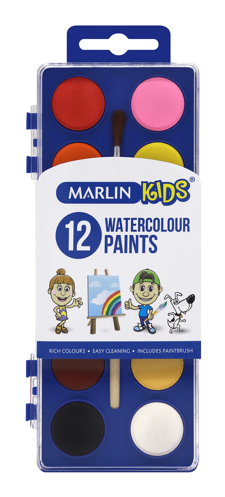 Marlin Kids Watercolours – 12 Pats