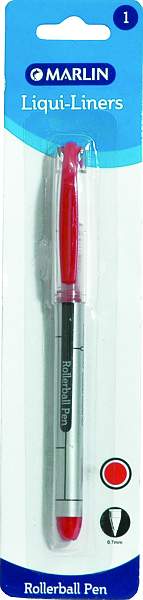 Marlin Liqui-Liners 0.7mm Rollerball Pen – Red