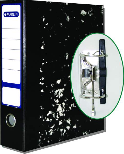 Marlin Lever Arch File Black Mottle – Plastic Compressor Only