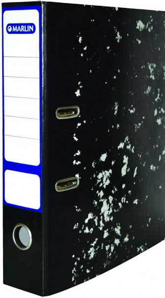 Marlin Lever Arch File Black Mottle – Metal Compressor + Rado Clip