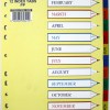 Marlin File 12 (Jan – Dec) Index Dividers Polyprop Bright Colours Marlin File 12 (Jan – Dec) Index Dividers Polyprop Bright Colours