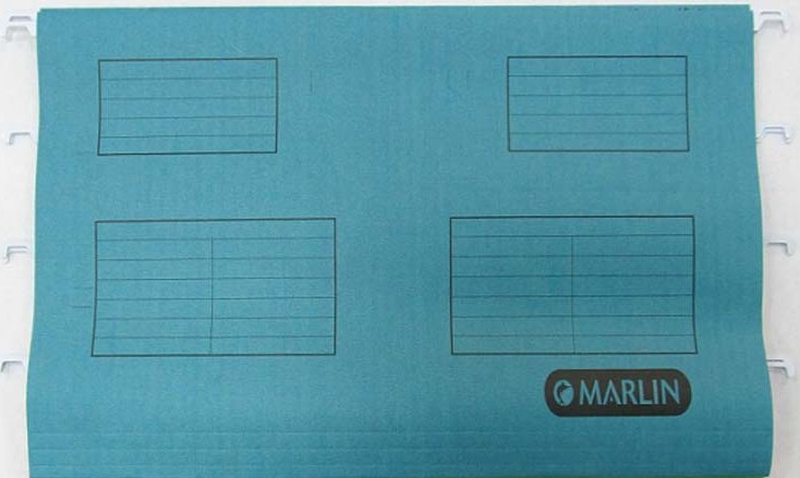 Marlin Foolscap Suspension Folders – Blue (Pack of 25)