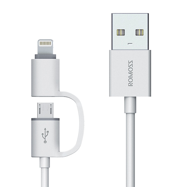 Romoss Rolink Hybrid Micro USB and Lightning Cable 1m