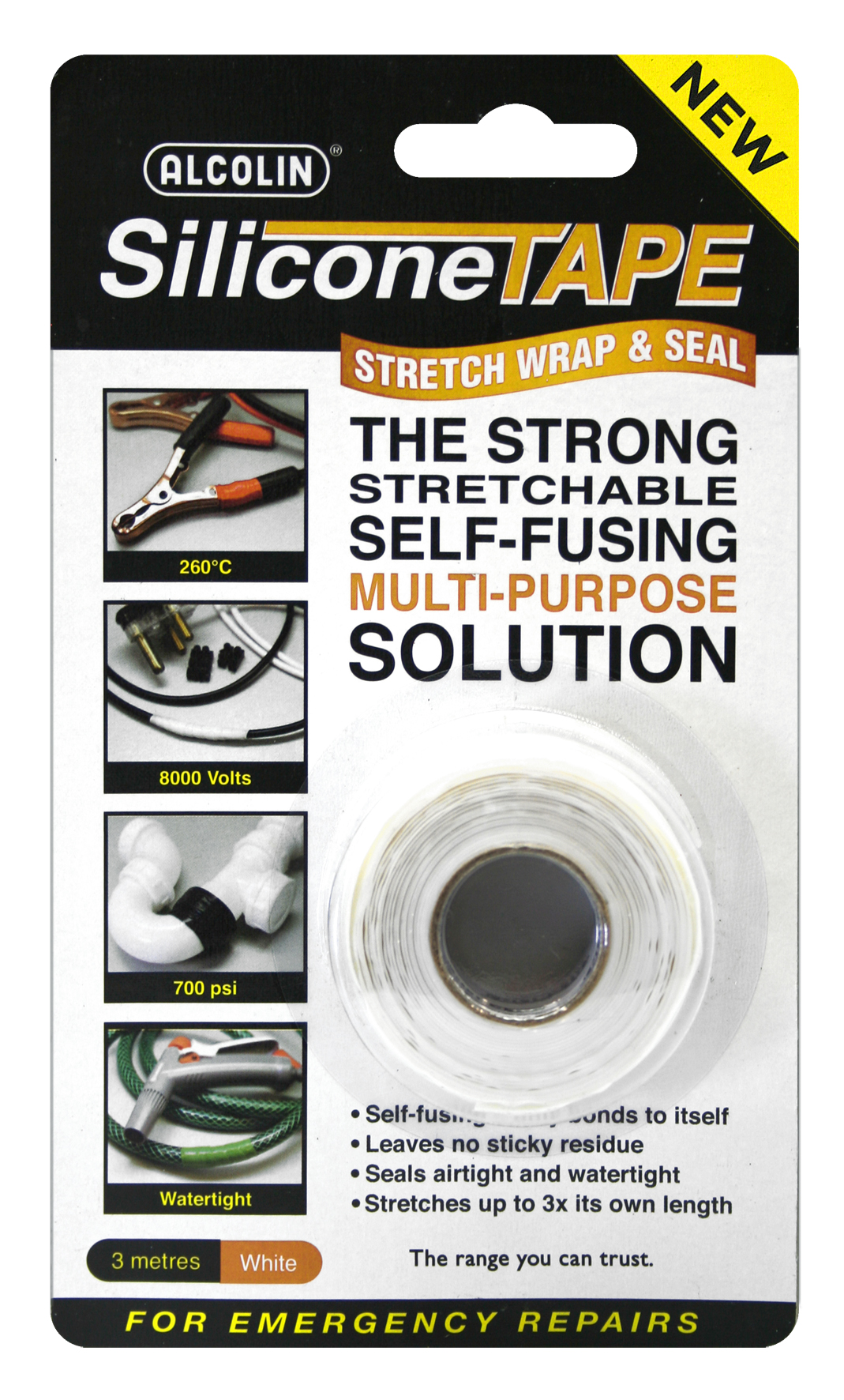 Alcolin – Silicone Tape – 3m White