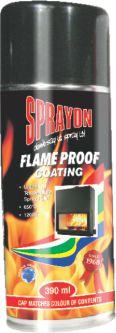Sprayon Paint Flame Proof Black 390ml