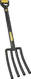 Digging Fork Four Prong Steel Shaft