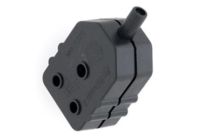 Waldo Janus Coupler Nylon Black 2×16 Amp