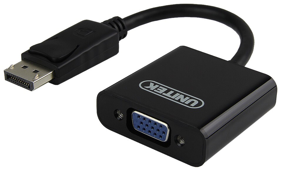 Unitek 20cm Displayport Male to VGA Female