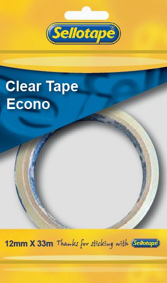 Sellotape Clear Tape Econo – 12mm x 33m