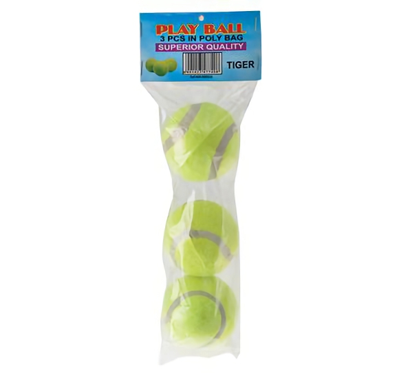 Bulk Pack 8 X Tennis Balls – Bag of 3 Yellow
