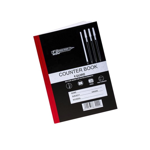 6x Hard Cover A4 Exercise Books – 96 Pages