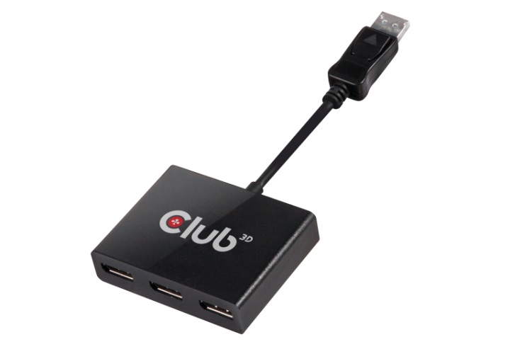 Club 3D MST Hub Displayport to Triple DP Monitor Adapter