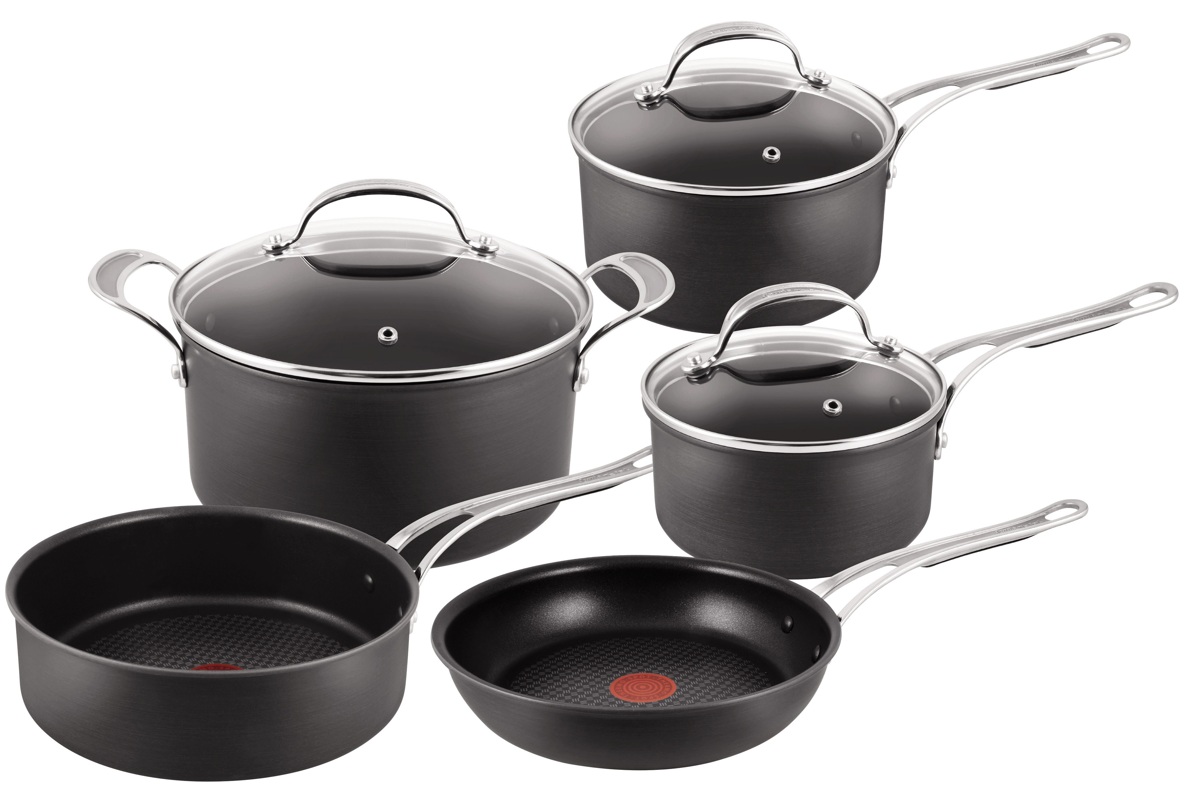 Jamie Oliver By Tefal  – 8 Piece Hard Anodised Cookware Set