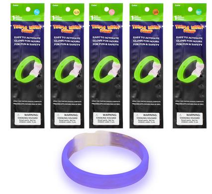Bulk Pack 12 X Glow Stick Wristband with Connection