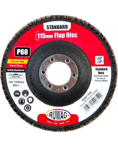 Ruwag 115mm P60 Flap Disc Standard