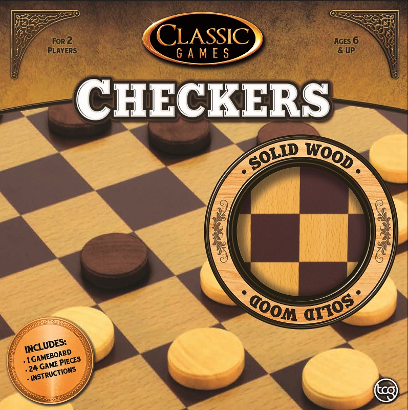 Classic Games – Wood Checkers