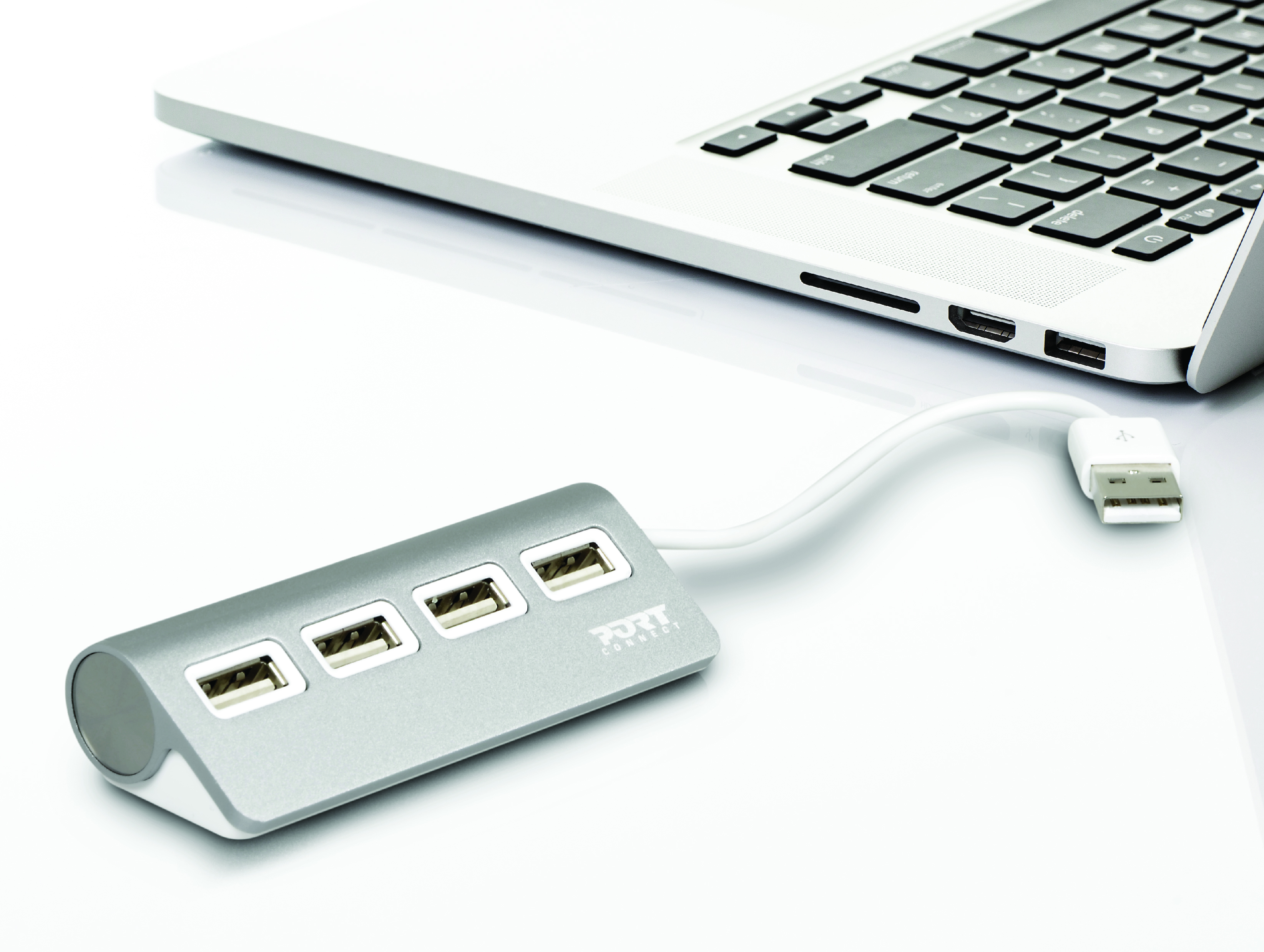 Port Connect Hub 4 Port USB 2.0 – Grey