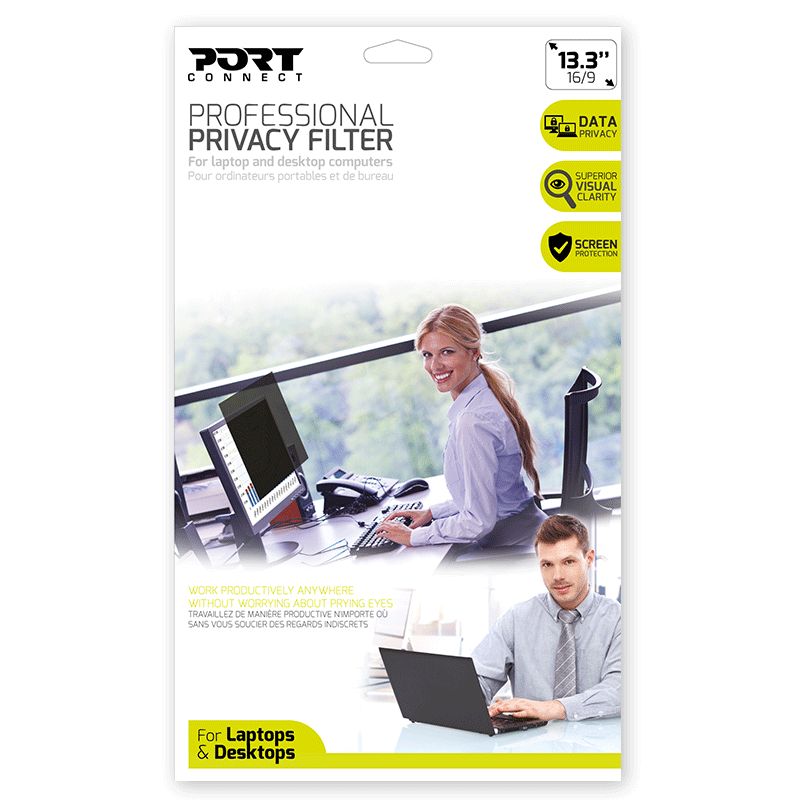 Port Design Connect 2D  Privacy Filter for 13.3″ Laptop Screen
