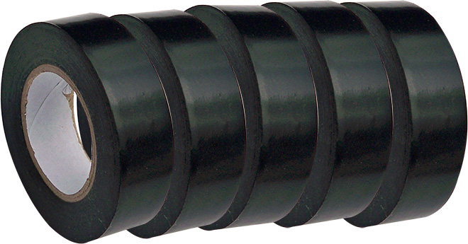 Insulation Tape, Electrical PVC Tape – Black – 16mm x 10m – 10/Pack