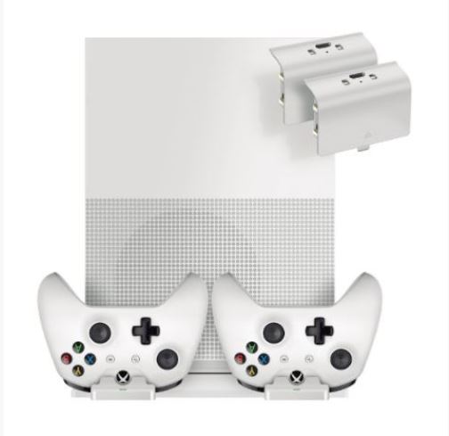 Sparkfox – Vertical Stand Dock with Rechargeable Battery Packs (Xbox One)