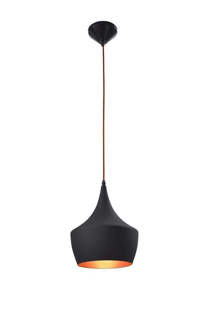 Eurolux – 1 Litre Industria Pendant – Black and Gold