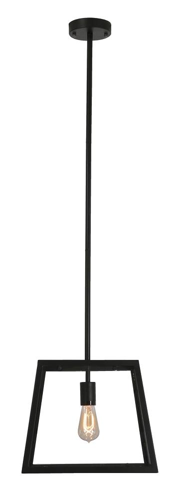 Eurolux – Iron Age Pendant – Black (119 x 35 x 35cm)