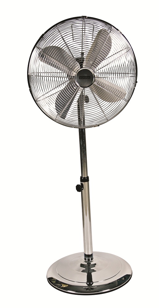 Eurolux – Standing Fan – Satin Chrome