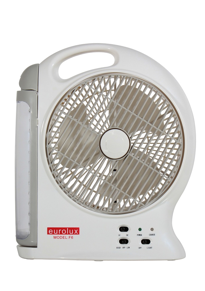 Eurolux – 8-inch Table Fan – LED Light – 2 Speed